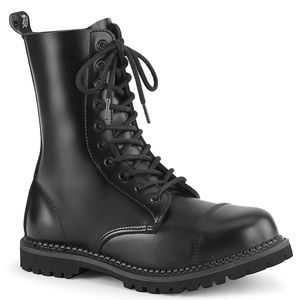 Demonia Riot 10 zipper Combat boots  black US Men’s 10